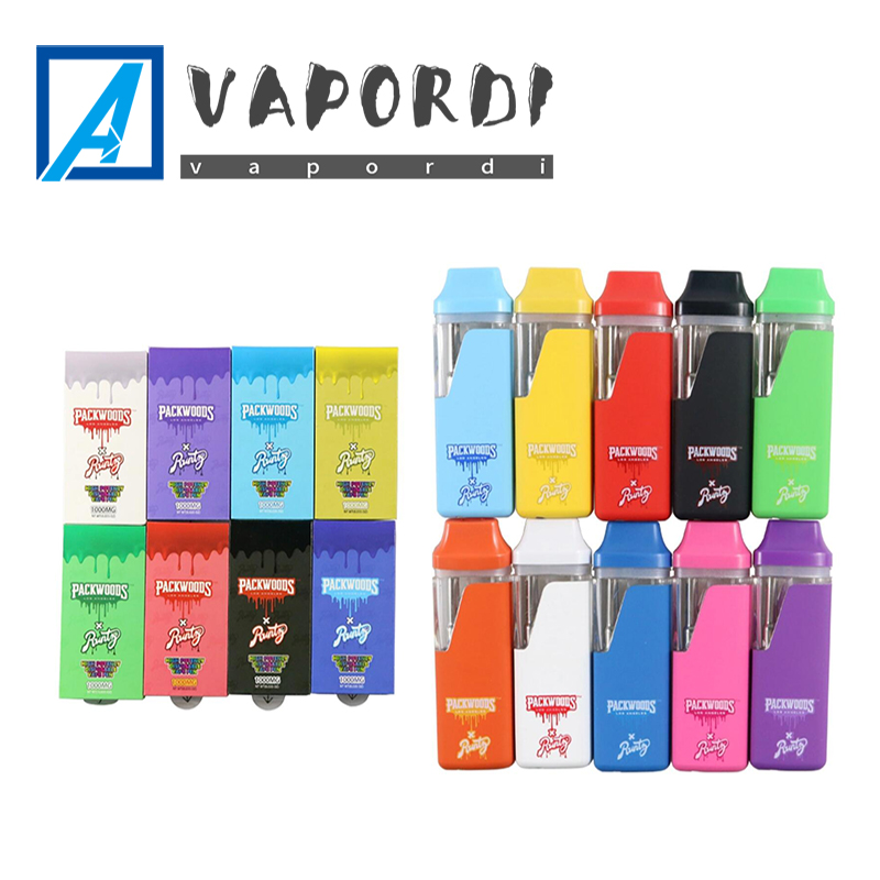 

Packwoods Runtz Disposable Vape Pen E Cigarette Kits 1ml Ceramic Coil Pod 280mAh Rechargeable Battery Disposable Vapes For Thick Oil With Package