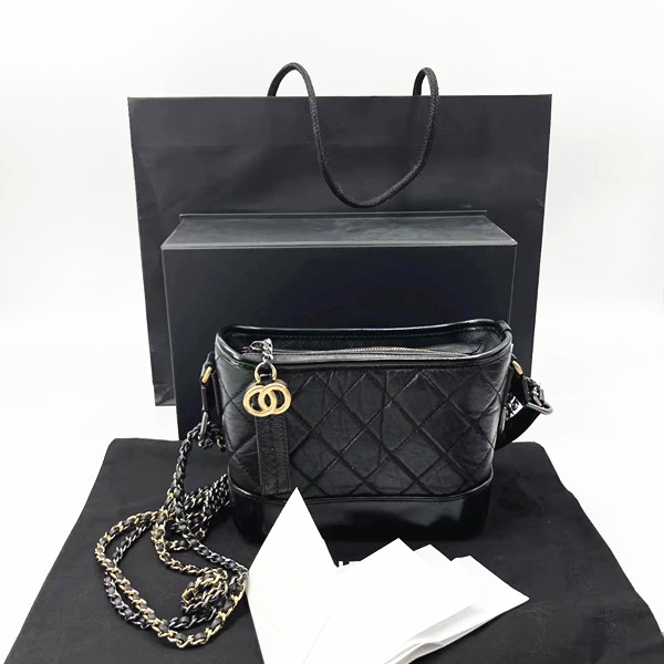 

luxury Lady channel GABRIELLE hobo Bags Clutch Flap Shoulder brand handbag lambskin Vagrant designer womens mens WOC with metal sign Leather pochette clutch Bag, Box