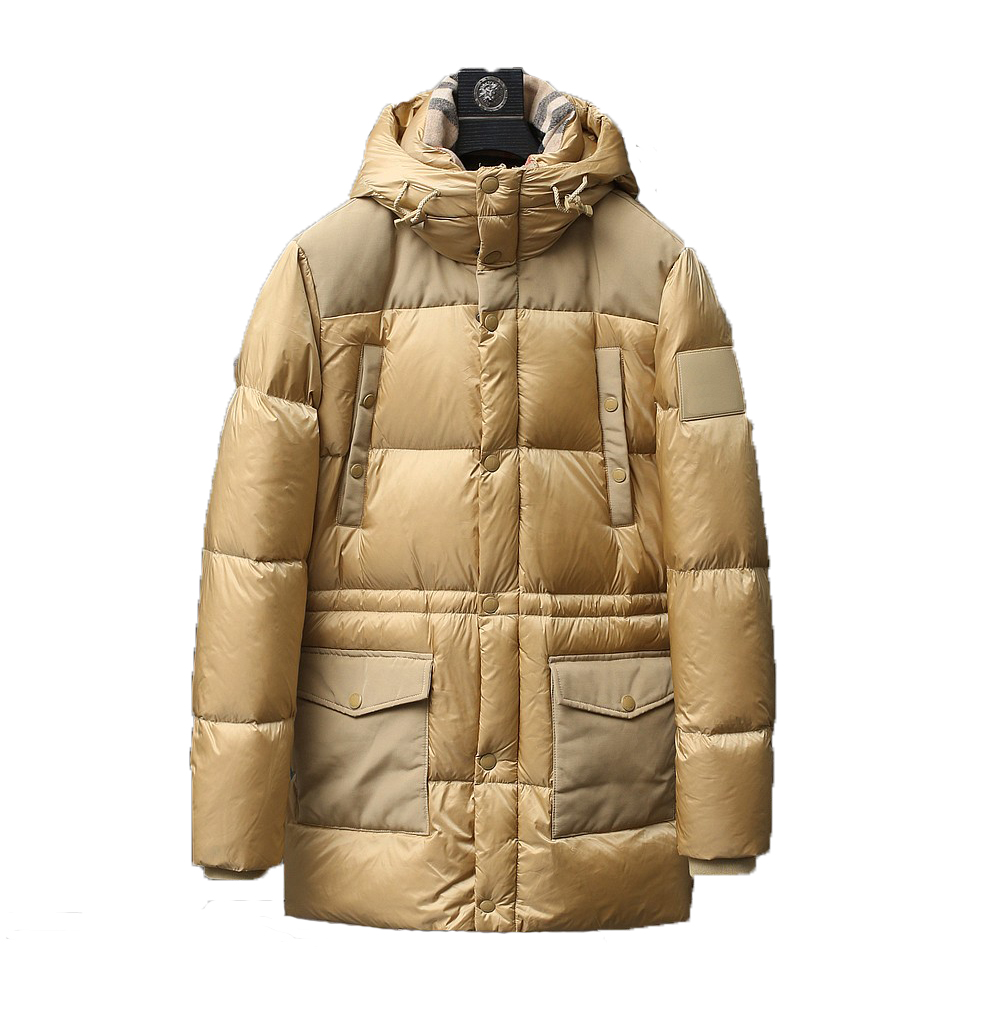 Vente chaude 23fw Style britannique Designer Hommes Longue Doudoune Canada Nord Hiver À Capuchon Patchwork Polaire Col À Carreaux Manteau Puffer Vestes En Plein Air