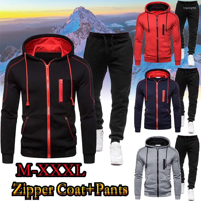 

Men's Tracksuits Men's Casual Wear Suit Hooded Sweater Pants Sports, Black