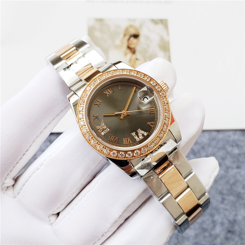 

Women Watch Automatic Mechanical Watches Ladies Business Wristwatches 31mm Montre de Luxe Stainless Steel Case Waterproof Wristwatch, Color 2