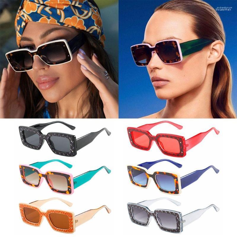 

Sunglasses Small Rectangle Fashion Designer Leopard Print Square Sun Glasses For Women Shades UV400 Female Eyewear