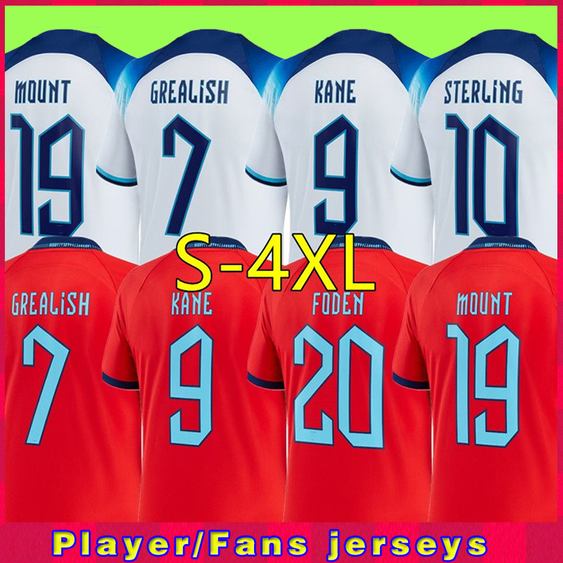 

22 23 soccer jersey KANE STERLING RASHFORD ENGLANDS GREALISH MOUNT SANCHO SAKA national football top soccer shirt men kids kit sets uniform, World home