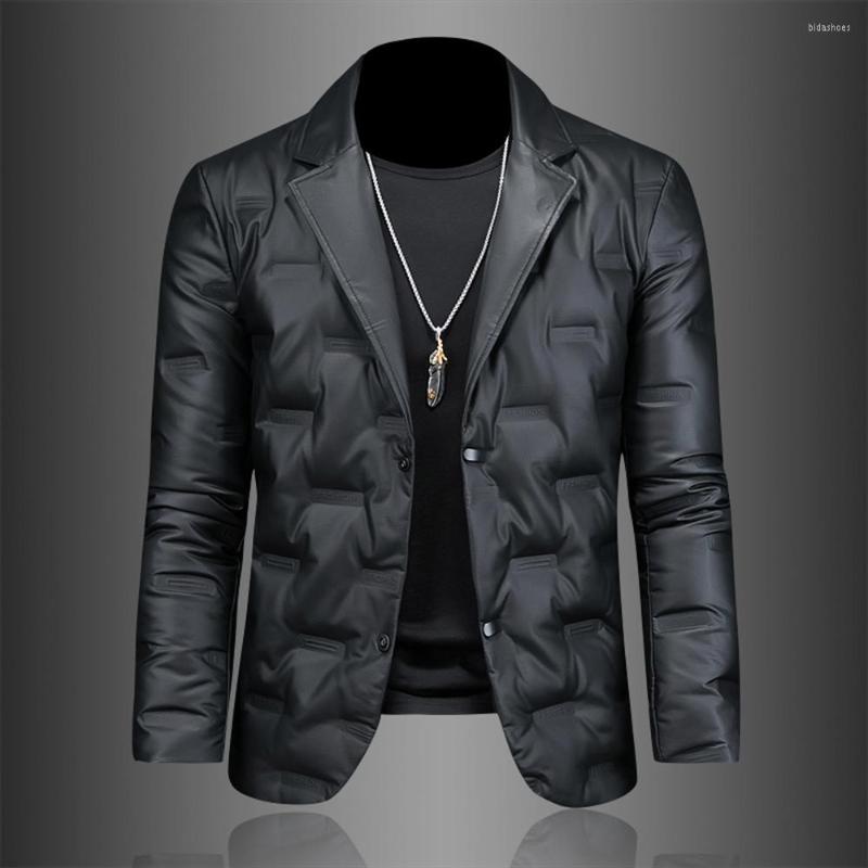 

Men's Suits Winter Cotton Padded Down Blazer Jacket Men Loose Waistcoat Warm Male Spring, Short blazer