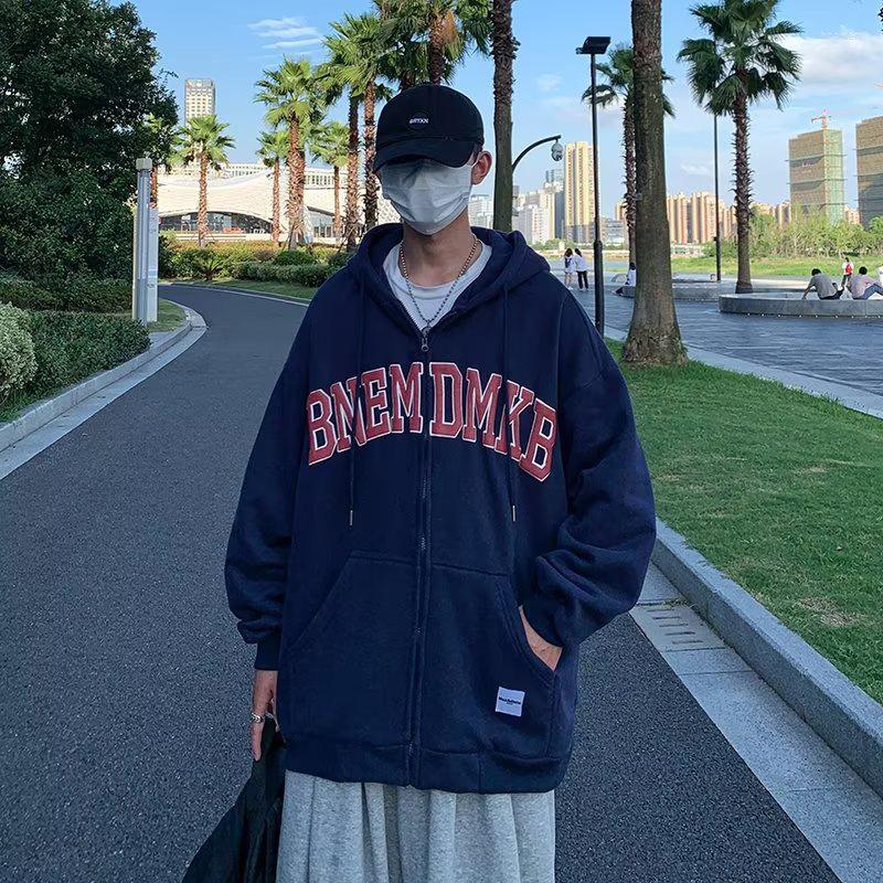 

Men's Hoodies 2022 Oversized Sweatshirts Harajuku Letter Print Students Couples Tracksuits Winter Trending Products Zip Up Hoodie