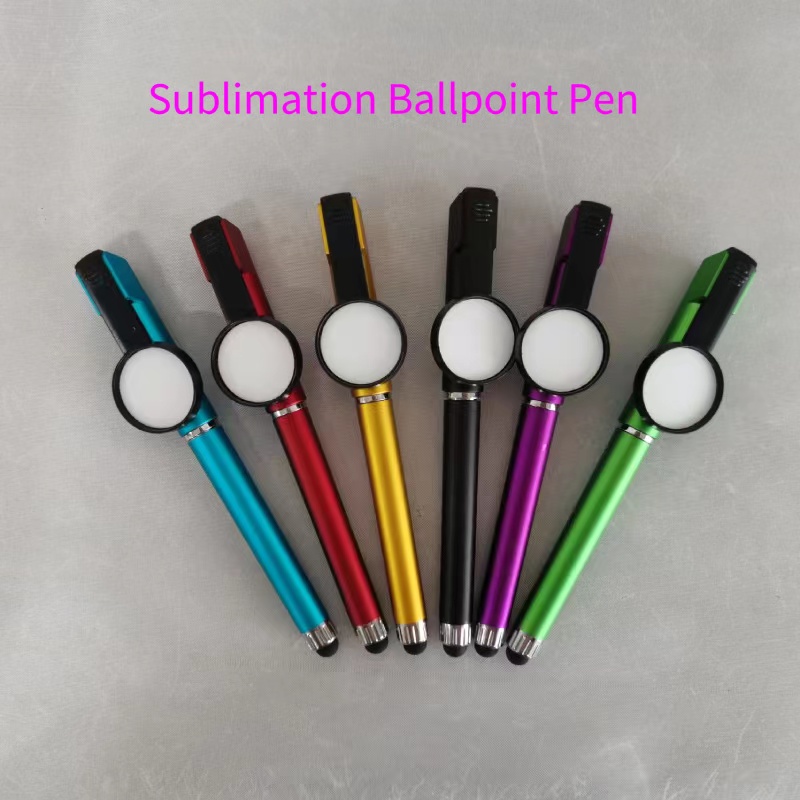 

UPS Sublimation Ink Pens White Blank Ballpoint Pen with Cartridge DIY Heat transfer pens