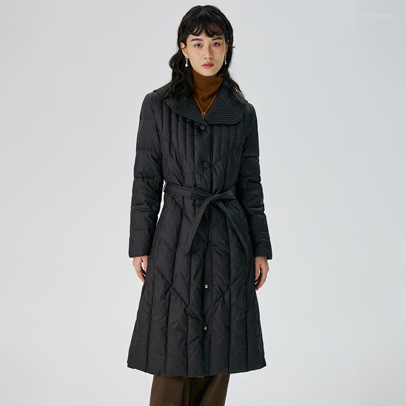 

Women's Down CTOTE 2022 WINTER BLACK SINGLE BREASTED CASUAL WHITE DUCK COATS