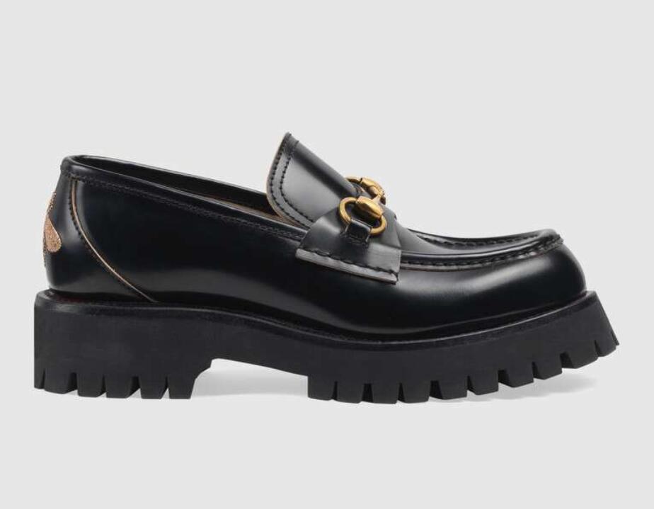 

Luxury brands women Dress Shoe oxfords slip on black calfskin Leather lug sole shoes lady loafers platform casual shoes round toe 35-42 WITH BOX