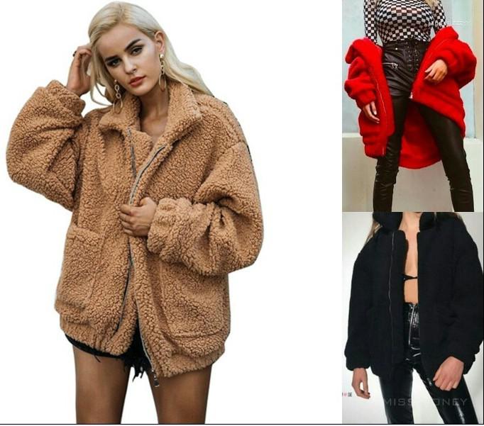 

Women' Fur Large Size Casual Jacket Women' Year Autumn And Winter Plush Loose, Gray
