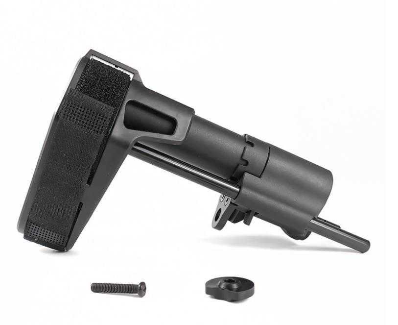 

Accessories High Tactical Quality Pistol Brace Buttstock for m Ftm Kublai Khan Tied Hand Back Support Sb Pdw Tm Fine Shot Rear Tail