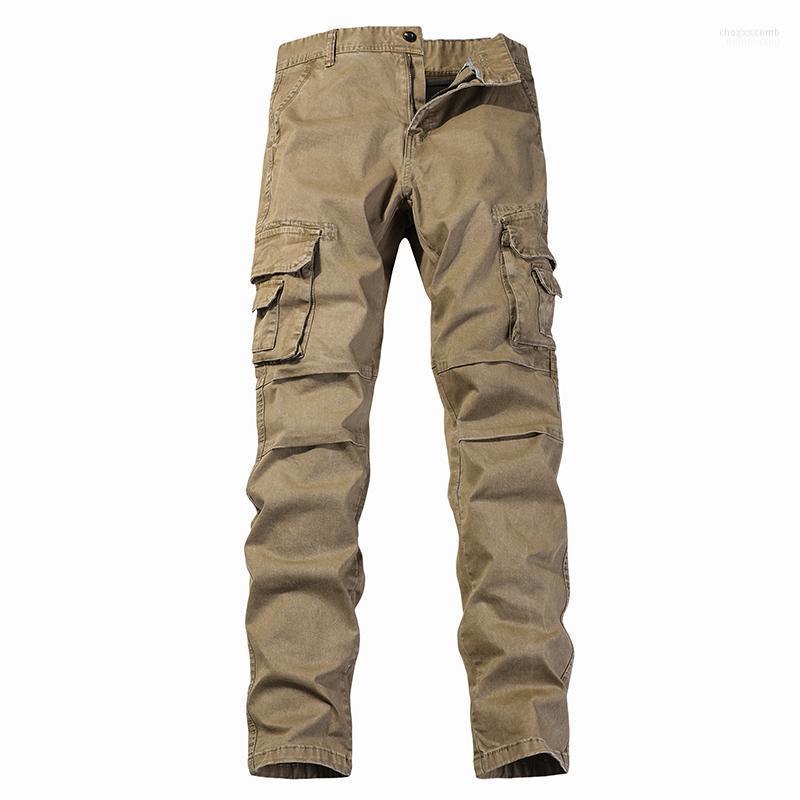 

Men's Pants Men's Autumn And Winter Cargo Men Khaki Black Army Tactical Military Work Casual Trousers Sweatpants Streetwear Fashion, Yellow