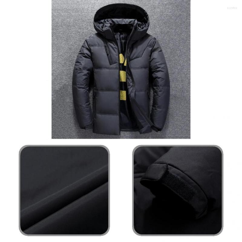 

Men's Down Coat Long Sleeve Anti-static Cardigan Leisure Winter Jacket Men For Camping, Red
