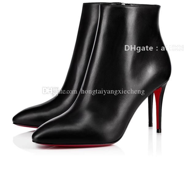 Christians Casual-chic Design Karistrap Chunky Ankle Boots Heels Women's Red High Bottoms Winter Luxury Designer Party Sole With Box huC elL