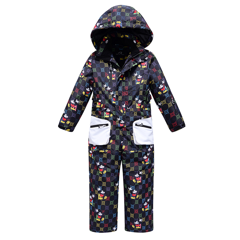 

Skiing Suits Children s Snow Winter Outdoor Warm Ski Suit Kids Printing With Hat Waterproof Windproof Girls and Boy s Jumpsuit LP221008