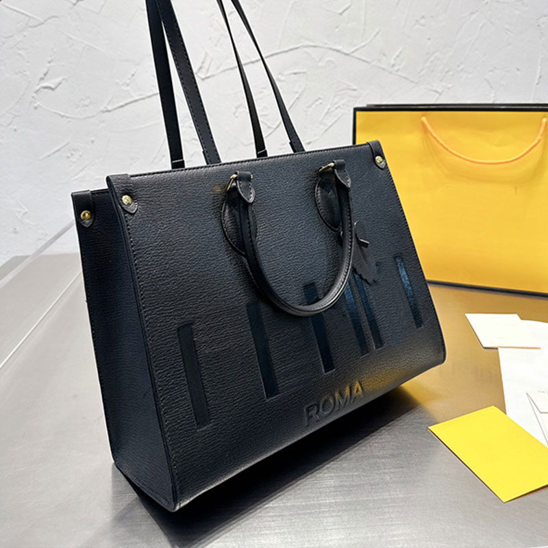 

Women Vintage Shop Bag Soft Crossbody Shoulder Tote Bags Lady Handbags Retro Large Capacity Purse Quality Top Layer Cowhide Genuine Leather Fashion Letters Print, Just a box