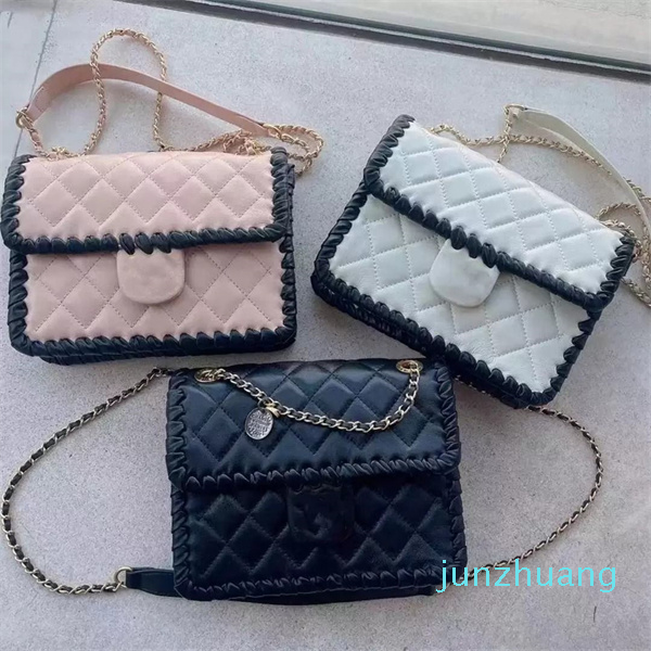 

Designers Famous Paris Brand Classic Weaving Crossbody Bags Flap Handbags Top Quality Cowhide Shoulder Bag Gold-Tone Metal Chains Diamond Lattice Luxury