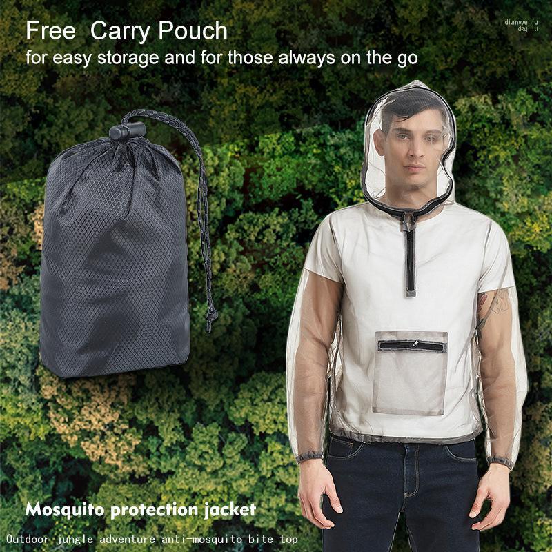 

Outdoor Jackets Jungle Hiking Camping Mosquito Protective Jacket Summer Mesh Breathable Hooded Anti-mosquito Hunting Clothing Tops1, Tops