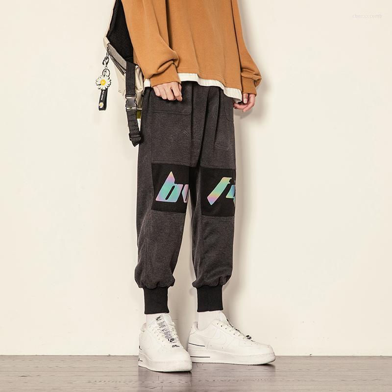 

Men's Pants Men's Arrival Men Harem Fashion Joggers Color Printing Japanese Streetwear Hip Hop Loose Sweatpants Male Big Size Bottoms, Black