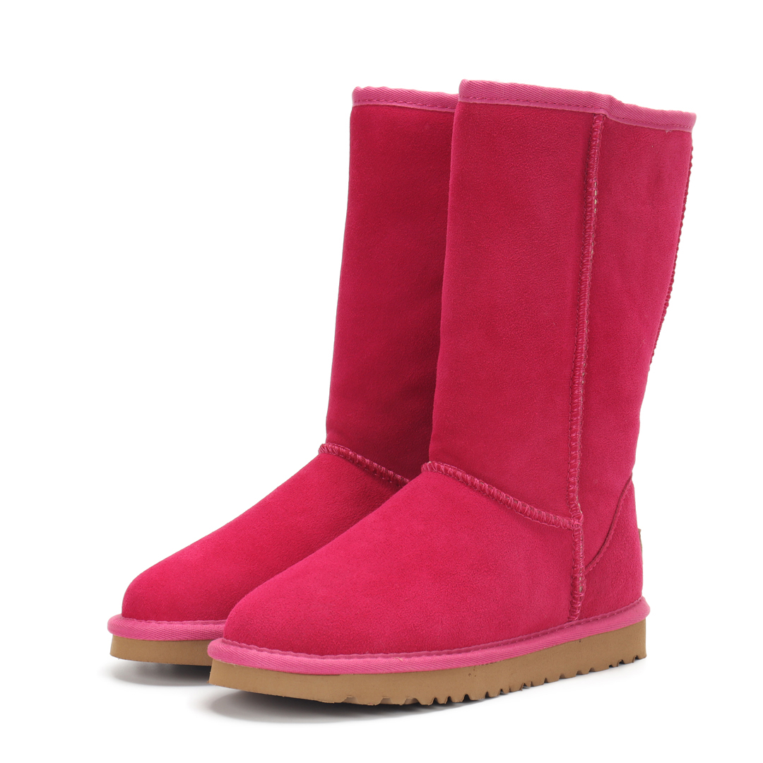 86Color vip Bottes De Neige Demi Botte Chaussures D'hiver Arc Triple Noir Châtaigne Violet Rose Marine Gris Mode Classique Cheville Court Femmes