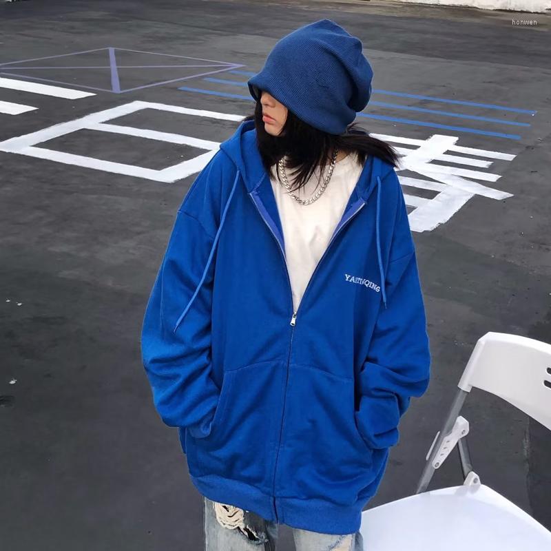 

Men's Hoodies 22 Autumn Winter Korean Fashion Solid Color Hooded Sweatshirts Loose Oversized Men Women Couples Simple Casual Harajuku Coats