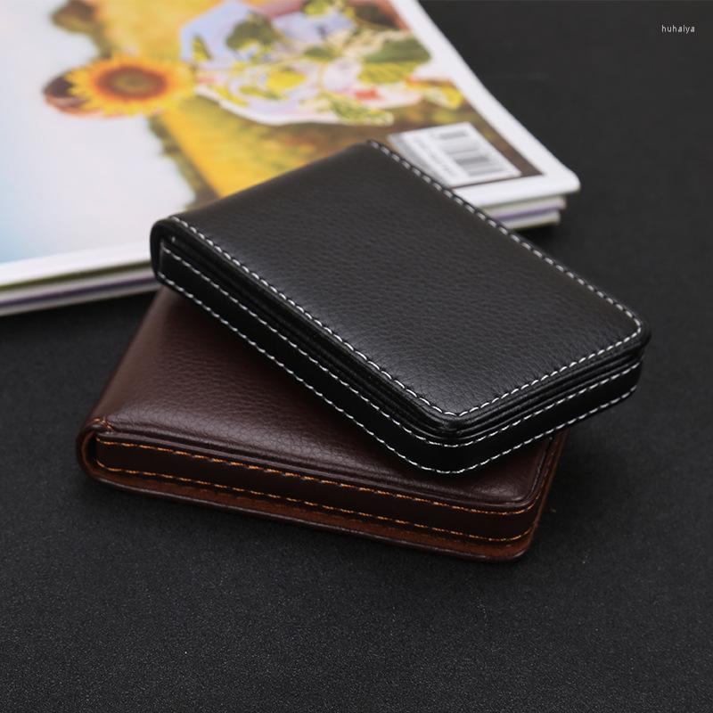 

Card Holders Wholesale Business Holder Men's Id Magnetic Attractive Case Box Mini Wallet Male, Black