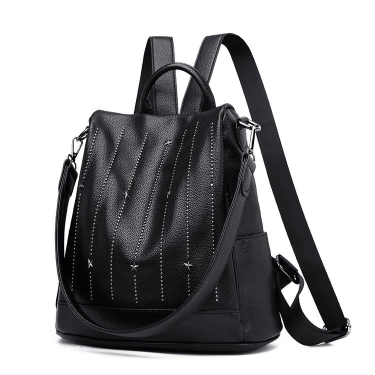 

Women Men Backpack Style Genuine Leather Fashion Casual Bags Small Girl Schoolbag Business Laptop Backpack Charging Bagpack Rucksack Sport&Outdoor Packs 25406, White