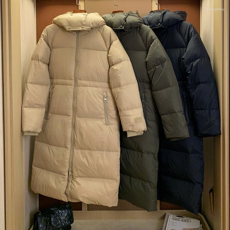 

Women's Down YPUF 2022 WINTER WOMENS 90% WHITE DUCK X-LONG SOLID COATS