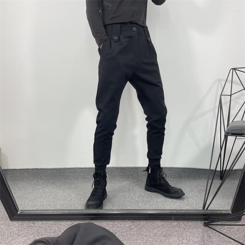 

Men' Pants Men' Harun Trousers Autumn And Winter Dark Fashion Simple Leisure Versatile Slim, Black