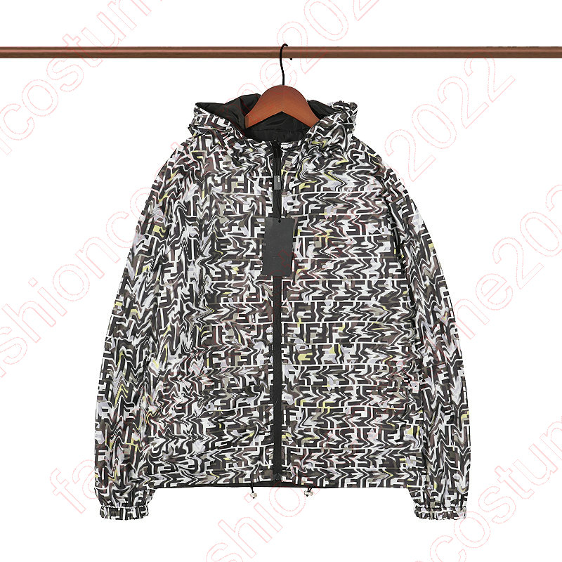

Women Hoodies Monogrames Color-block Parka Pixel Jackets Men Full F Printed Jumbo G Nylon Zip Jacket Outdoor Windproof Hip Hop Reversible Coats Men Clothing 563
