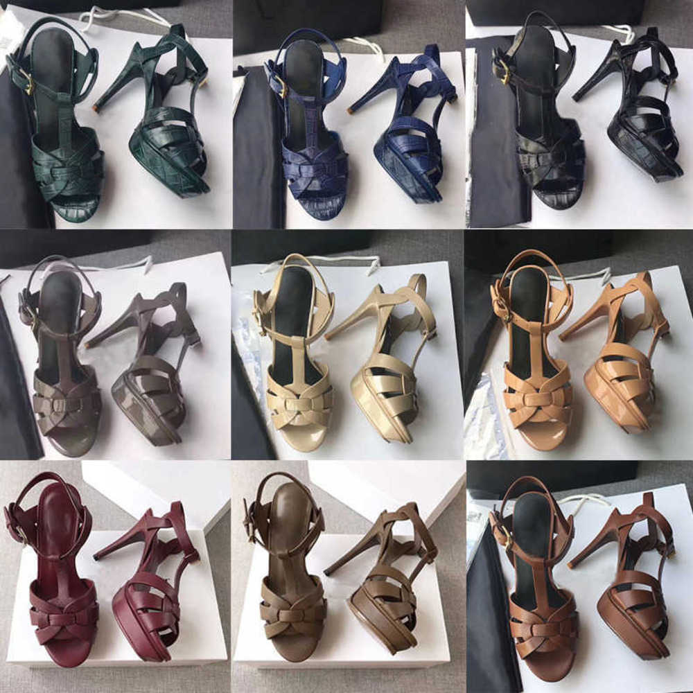 

Women Dress Shoes High Heels Womens Designer Genuine Leather Pumps Lady Sandals Wedding Black Golden Gold 10cm Heel With Box NO23