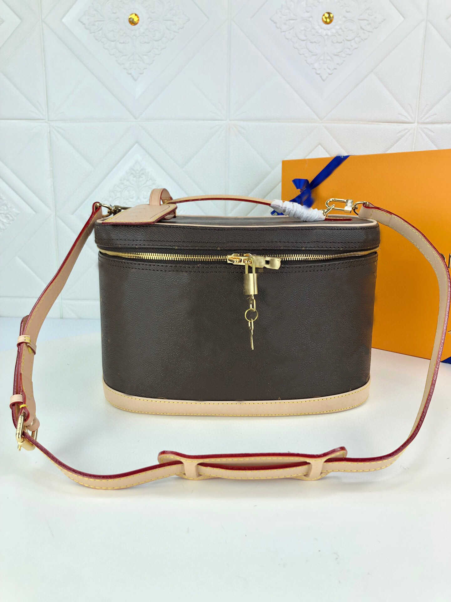 

Highh Qualityy Classic Cosmetic Bag Woman Fashion Designers Clutch Purses Monogrames Clemence Long Wallet Card Holder Purse with Dust Bagsydwk, Brown