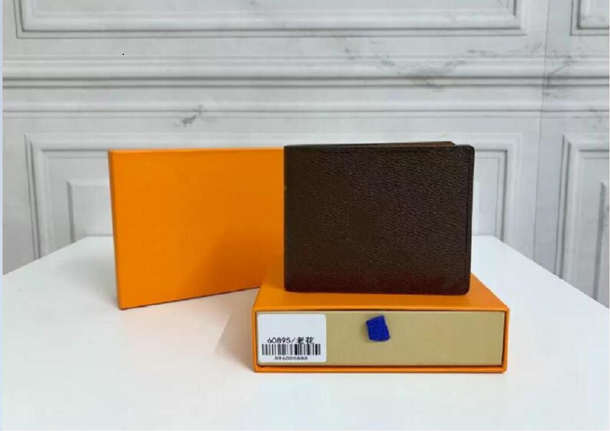 

2022 Top luxurys designers wallets cardholder France Paris plaid style mens women high-end wallet With box luxurybag, 7old flower