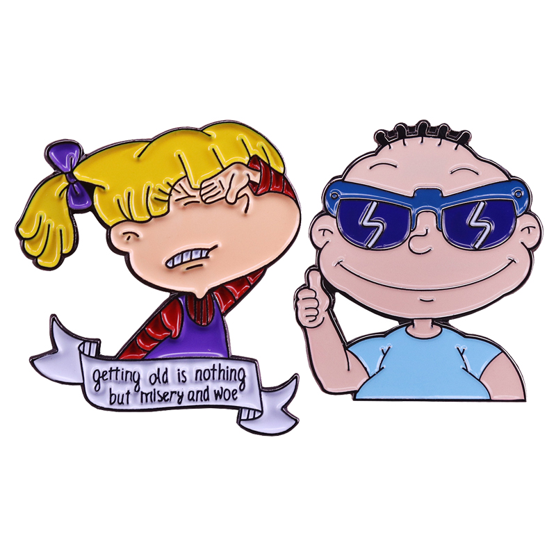 

Funny Cartoon Anime Jewelry Pins for backpacks Lapel Enamel and Brooches for Woman Bags Badge Friend Kids Gifts, Color #1