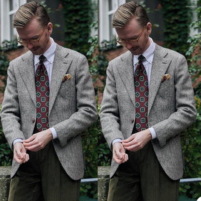

Men's Suits Winter Suit Jacket England Style Solid Smart Casual For Man Singal Breasted Thick Woolen Male Fashion 2022, Pic