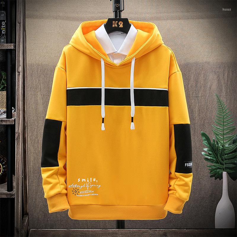 

Men's Hoodies Sweater Men Hooded Youth Pullover Jacket Korean Version Casual Men's Sweatershirts Spring And Autumn, Yellow