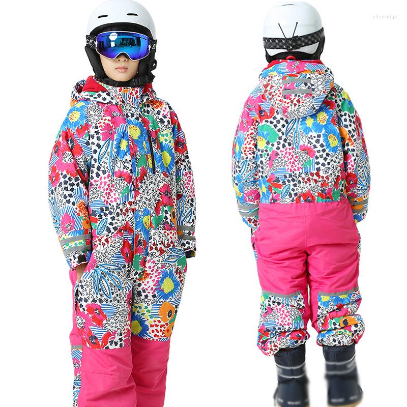 

Jackets Girls Skiing Ski Suit Boy Snowboard Suits Children Waterproof Onepiece Windproof Warm Overalls Kids Winter Clothing Jumpsuits, Pink