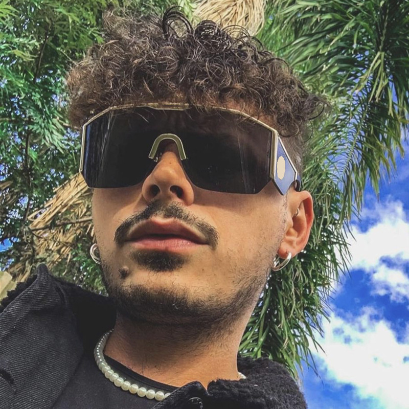 

Luxury sunglasses Fashion sunglass men European and American rimless one-piece lens Designer sunglasses