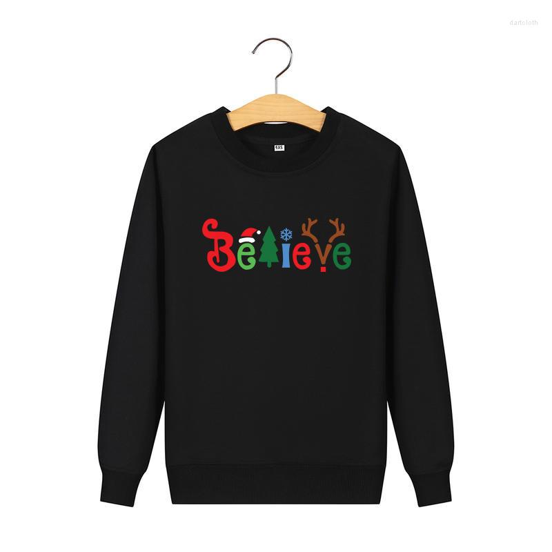 

Men' Hoodies Men' And Women' Christmas Print Autumn Winter Cartoon Snowflake Santa Claus Shirt Long-Sleeved Round Neck Fashion, 18