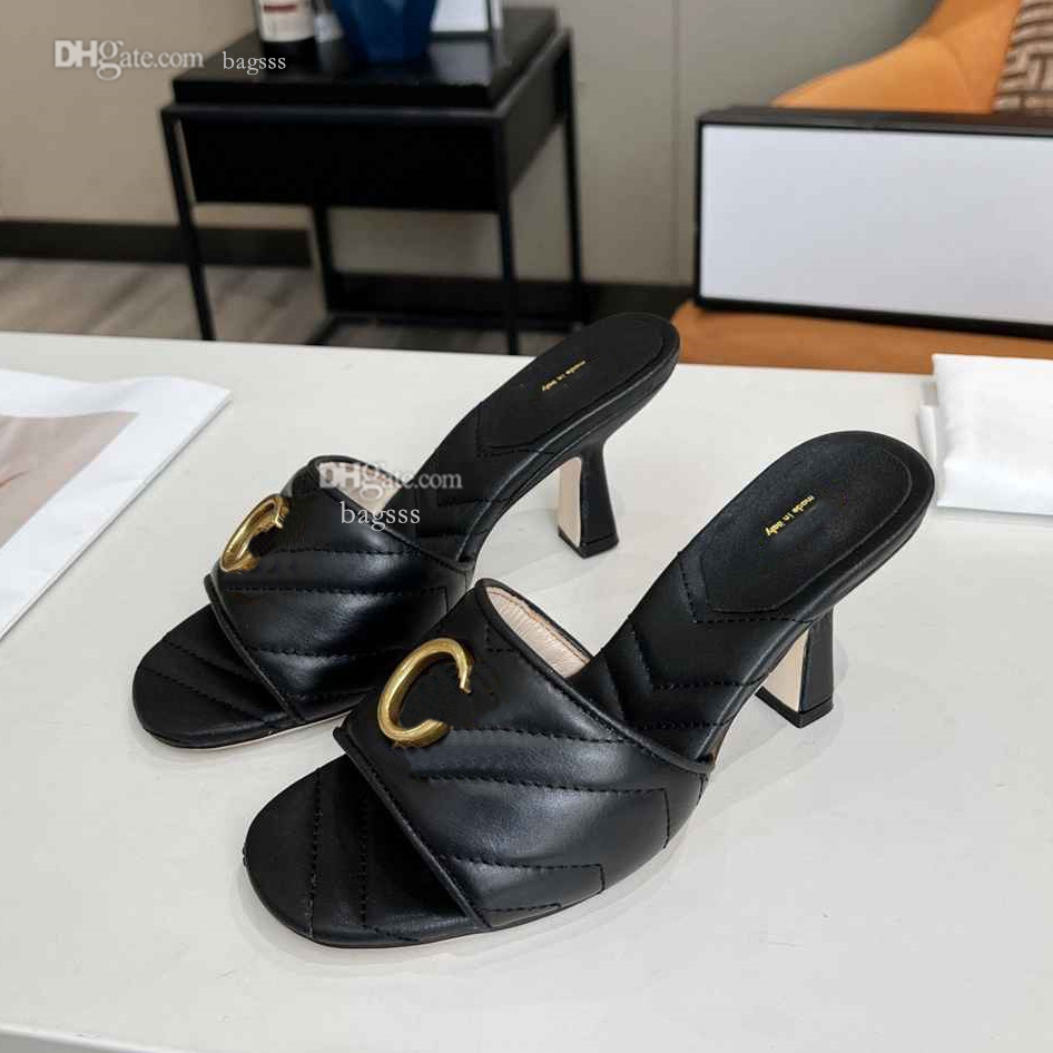 

Classic Designer Women Platform Sandals Fashion Slide GGity Slippers Sexy Heels Luxury Leather Flip-Flops DS, 11