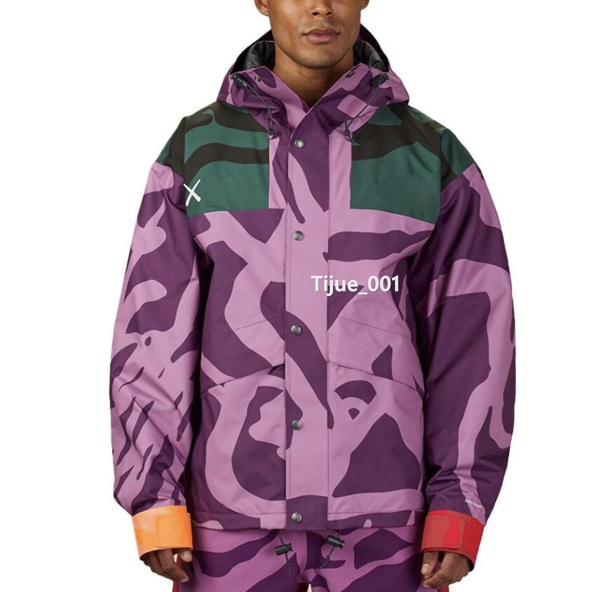 

22FW Splicing Color Matching Jacket Autumn Winter Limited Man Women Mountain Parka Hooded Jackets Fashion Street Jackets Casual Outwear TJAMJK41, Green