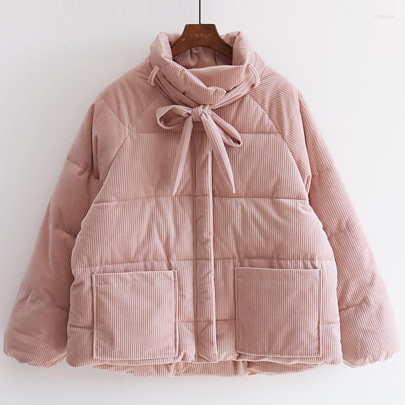 

Women' Jackets Solid Corduroy Coat Women' 2022 Winter Ski Thickened Warm Loose Jacket High-quality Fashion Cotton Padded