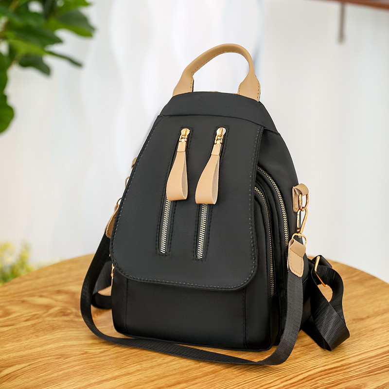 

Women Men Backpack Style Genuine Leather Fashion Casual Bags Small Girl Schoolbag Business Laptop Backpack Charging Bagpack Rucksack Sport&Outdoor Packs 6726, Black
