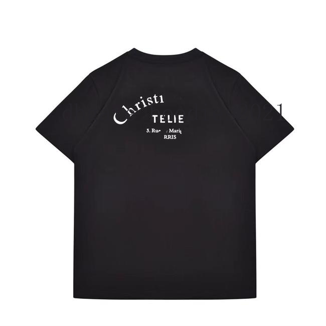 

Luxury T-shirt Summer Mens Women Short Sleeves Fashion Tee Pure cotton high quality Black shirts Leisure Classic Pattern Size -5XL, White