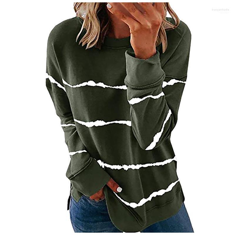 

Women' Hoodies Women' & Sweatshirts Striped Contrast O-Neck Long Sleeve Plus Size Tops Autumn Winter Pullover Moletom Feminino, Black