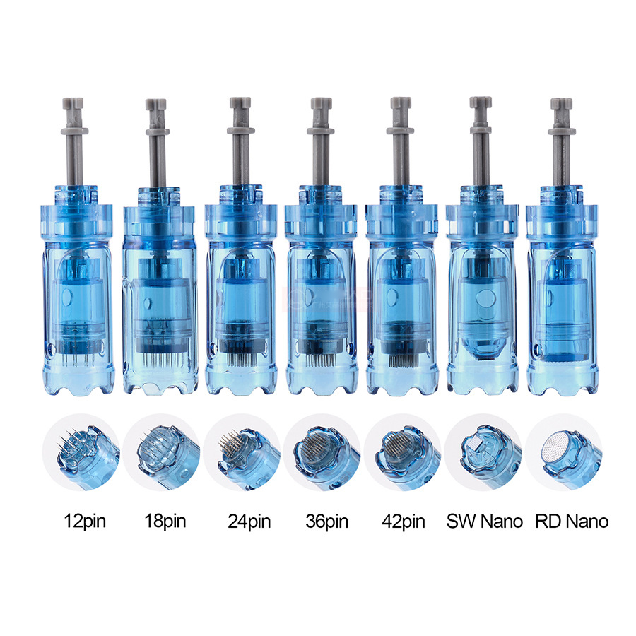 

Microneedle Pen Cartridge Dr.pen A9 Bayonet Microneedling 12/18/24/36/42 Pins/Nano Needle Cartridges