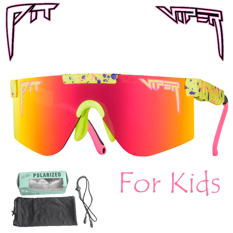 

Ski Goggles PIT VIPER XS Kids Polarized Glasses Outdoor Sunglasses Sport Cycling Eyewear Mtb Bike Bicycle Boys Girls UV400 With Box 221008