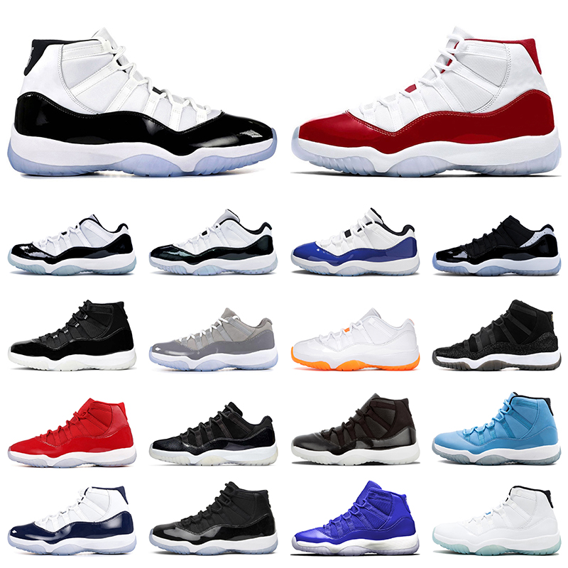 

Jumpman 11 11s Basketball Shoes Mens Womens Bred Emerald Cool Grey Gamma Blue Cap and Gown Legend Blue Sports Trainers Sneakers, Royal blue