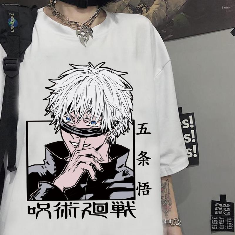 

Men' T Shirts Anime Jujutsu Kaisen Gothic Sukuna Ryoumen Manga Short Sleeve Shirt Casual Harajuku Men Women Oversized Summer White T-Shirt, White4