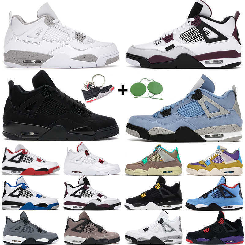 

men women basketball shoes 4 4s Desert Moss University Blue White Oreo Taupe Haze Black Cat Bred Royalty mens trainers sports sneakers J OG designer shoes, 38