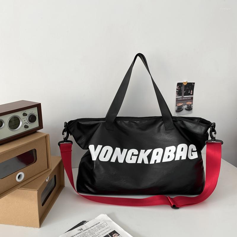 

Evening Bags Fashion Letter Pattern Design Ladies Shoulder Bag Large-capacity Teenager School Quality Women Messenger, Black